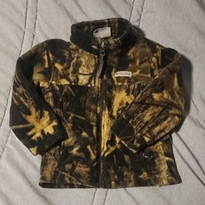 Columbia Kids' Black and Tan Fleece Jacket